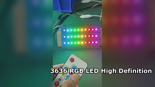डिस्प्ले स्क्रीन के लिए 3636 RGB LED बिल्ट-इन IC 12mA 5V