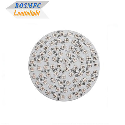 5050 आरजीबी एसएमडी एलईडी पीसीबी बोर्ड असेंबली 12V 24V 18W अनुकूलित एल्यूमीनियम