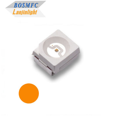 टिकाऊ PLCC2 3528 SMD एलईडी उज्ज्वल नारंगी 605nm बहुउद्देश्यीय एलईडी डायोड