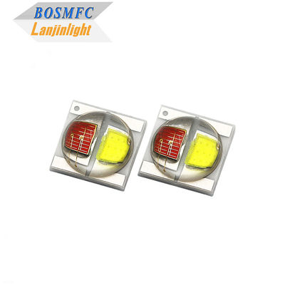 2W 3535 SMD एलईडी डोम लेंस 30 डिग्री द्वि रंग लाल और सफेद 350mA उच्च चमक एलईडी डायोड