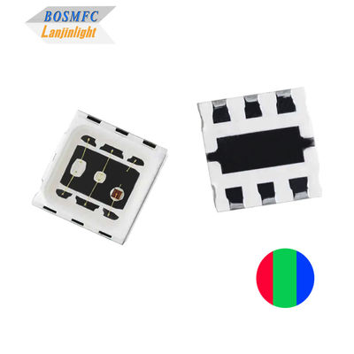 1.5W 5050 आरजीबी एलईडी गुंबद लेंस उच्च शक्ति त्रि-रंग एलईडी चिप 3 * 0.5W