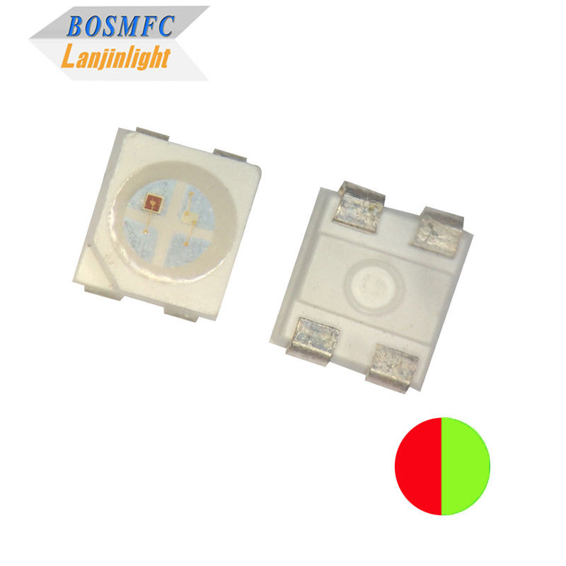 OEM 0.06W द्वि रंग एसएमडी एलईडी 3528 लाल और हरा 568-572nm सूचक के लिए