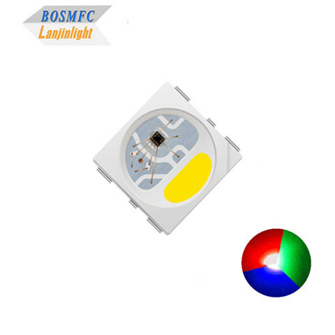 IC KS6812 PLCC6 5050 RGBW में निर्मित एलईडी चिप सजावट के लिए जादू रोशनी