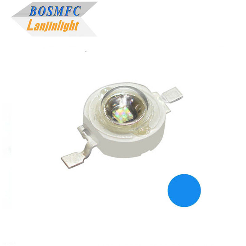 1W 3W हाई पावर एलईडी चिप तरंग दैर्ध्य 460-472m DIY लाइटिंग लैंप के लिए