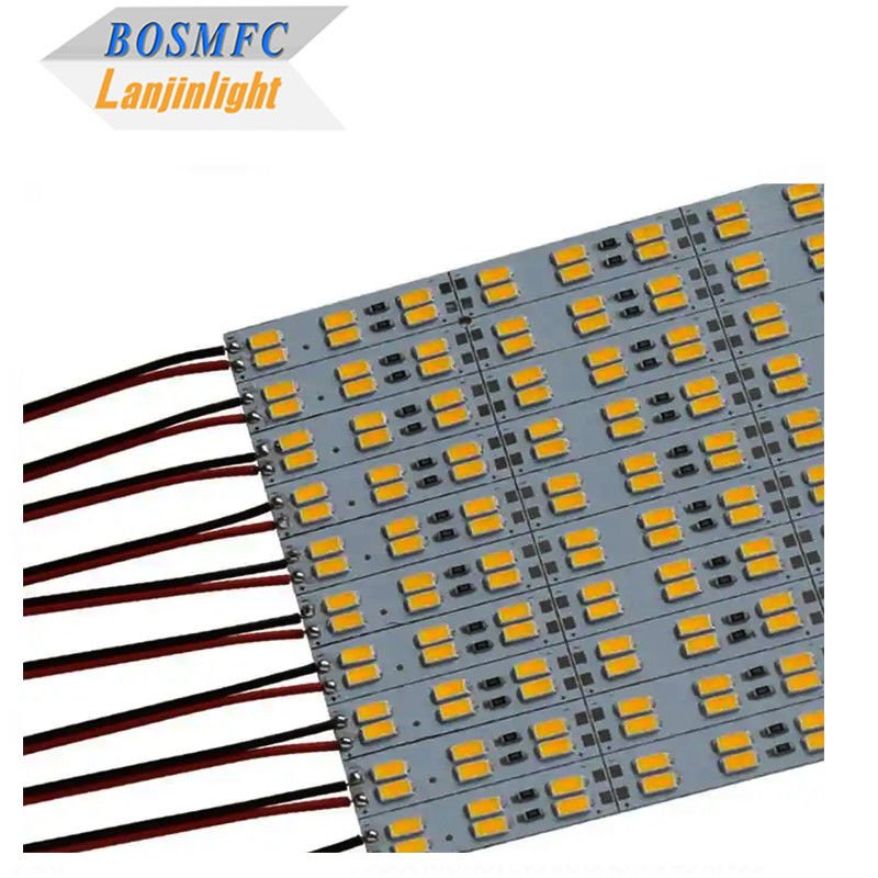 एल्यूमीनियम 4014 SMD एलईडी पीसीबीए कठोर पट्टी मोटाई 0.2-4 मिमी 144 एलईडी के साथ