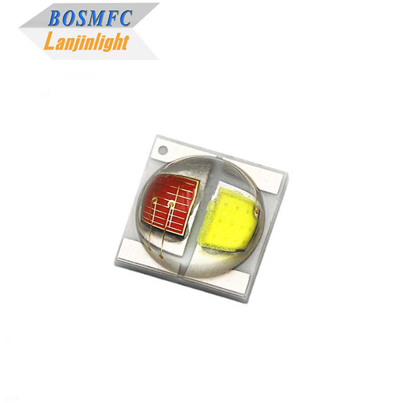 2W 3535 SMD एलईडी डोम लेंस 30 डिग्री द्वि रंग लाल और सफेद 350mA उच्च चमक एलईडी डायोड