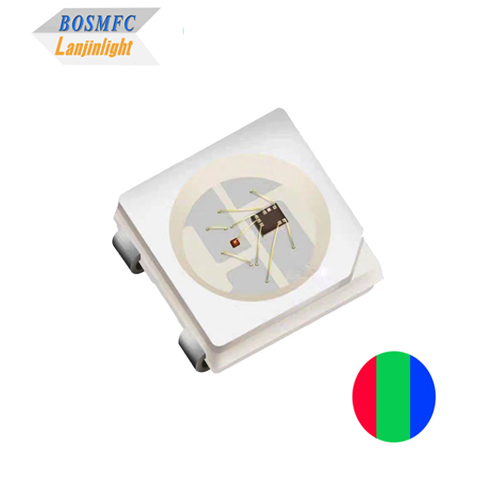 3.5V-5.5V 5050 आरजीबी एलईडी के साथ WS2812B आईसी बहु रंग टिकाऊ SK6812