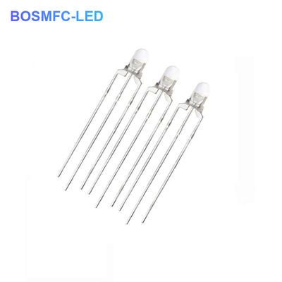 द्वि रंग 3 मिमी के माध्यम से छेद एलईडी बहुक्रियाशील 20mA लाल और हरे रंग की रोशनी