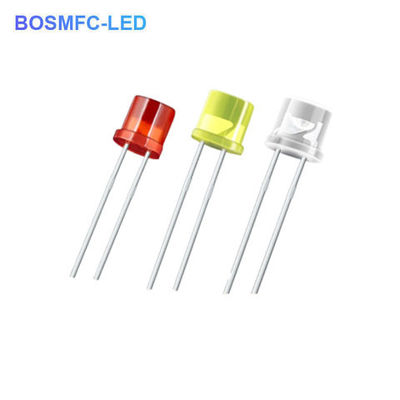 5 मिमी फ्लैट टॉप थ्रू होल एलईडी डिफ्यूज्ड 100 डिग्री देखने का कोण