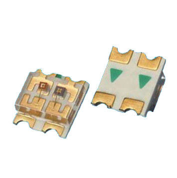 3228 सतह माउंट द्वि रंग 1206 SMD एलईडी लाल और हरे रंग की रोशनी 20mA