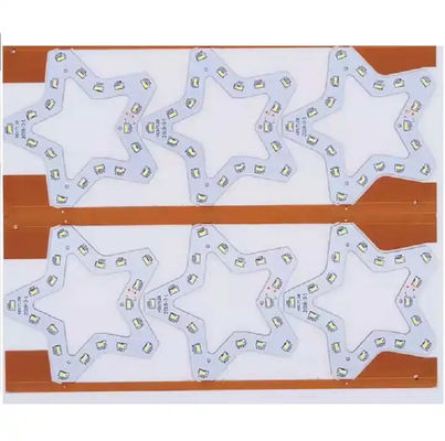 एलईडी के साथ स्टार पीसीबी बहुपरत एलईडी सर्किट बोर्ड, FR4 एल्यूमीनियम पीसीबीए बोर्ड अनुकूलित करें