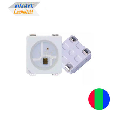 आईसी अंतर्निहित 4पिन स्मार्ट 5v SMD 5050 आरजीबी SMD एलईडी ws2813 Ws2812 PLCC4 त्रि-रंग चिप एलईडी के लिए एलईडी डिस्प्ले स्क्रीन