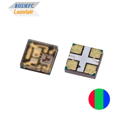 सुपर ब्राइट मल्टी कलर PLCC4 2020 आरजीबी एलईडी 12mA अंतर्निहित आईसी व्यक्तिगत बुद्धिमान नियंत्रण