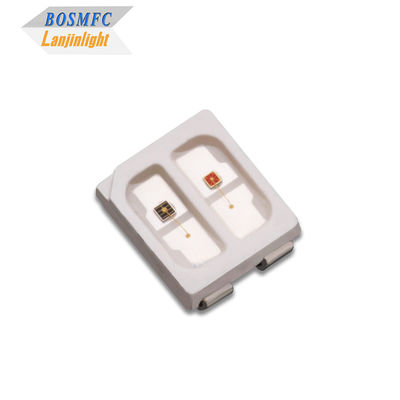 सौंदर्य चिकित्सा, सहक्रियात्मक त्वचा उपचार और दर्द से राहत के लिए डिज़ाइन किया गया 3528 SMD LED दोहरे रंग का लाल 620nm + 860nm अवरक्त प्रकाश।