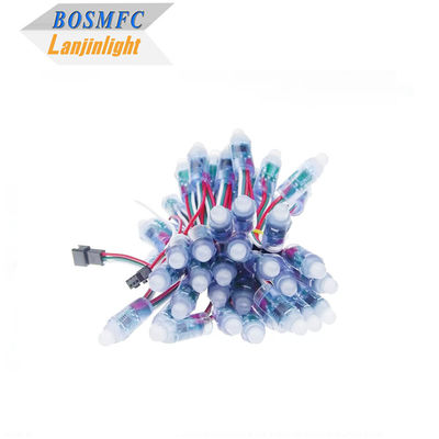 आरजीबी फुल कलर पिक्सेल वाटरप्रूफ WS2811 पिक्सेल डिजिटल एड्रेस करने योग्य एलईडी ग्लोब स्ट्रिंग लाइट्स 12 मिमी डीसी 5 वी