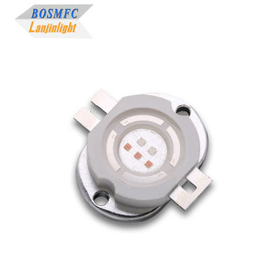 उच्च-शक्ति एलईडी लाल+नीला दोहरे रंग का 5W एकीकृत एलईडी प्रकाश स्रोत स्पेक्ट्रल थेरेपी के लिए।